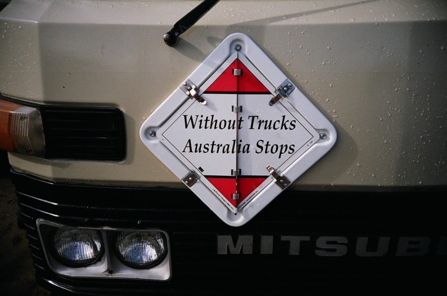 Today's Message: Without Trucks, Australia Stops